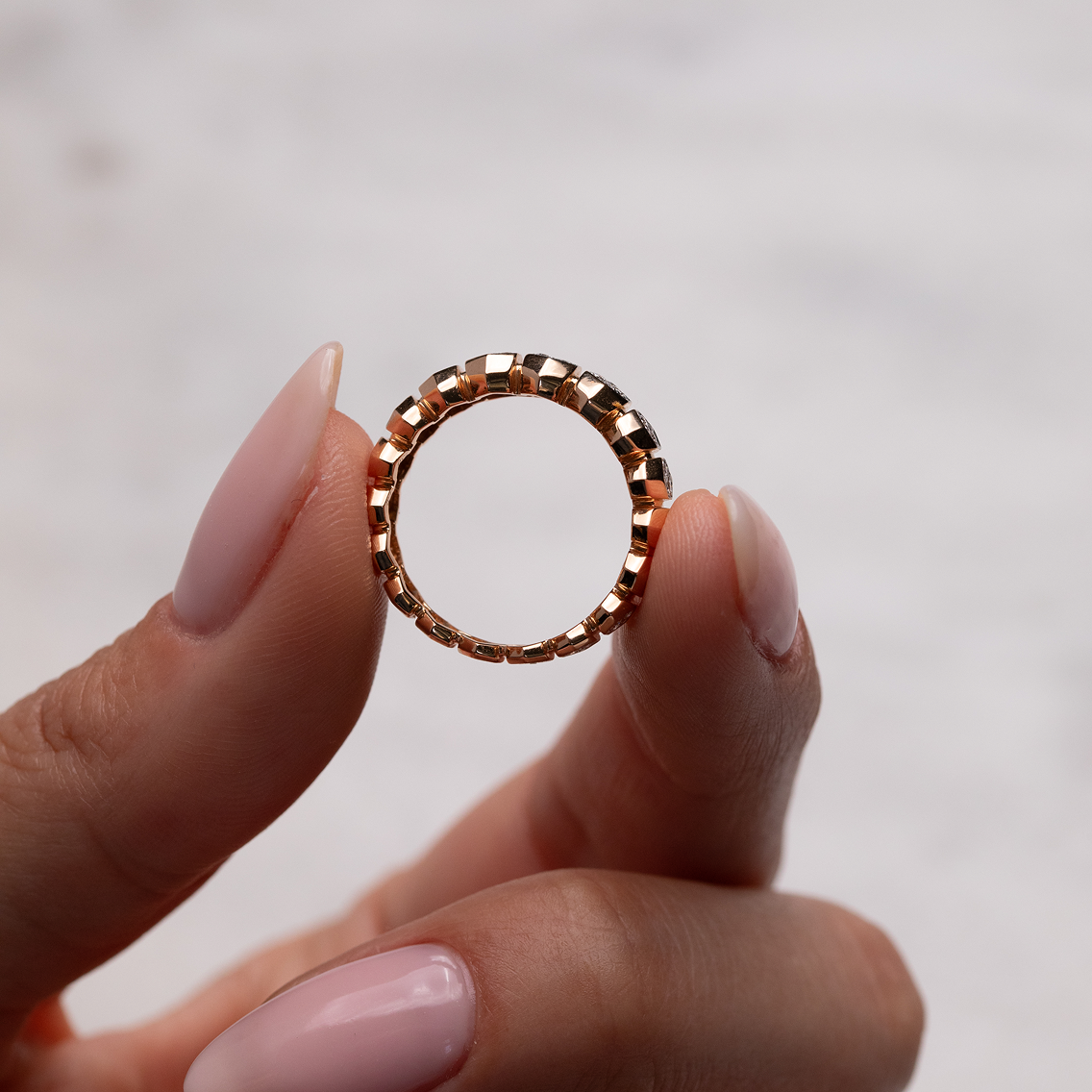 Pangolini Ring, Size 54 Rose Gold