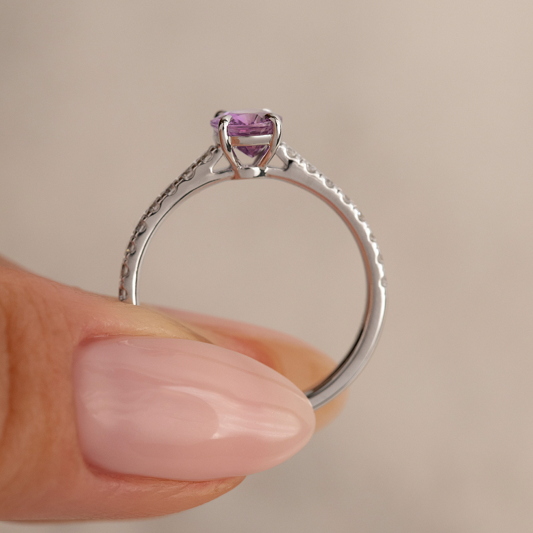 Custom Made Sapphire 1.02 ct Ring