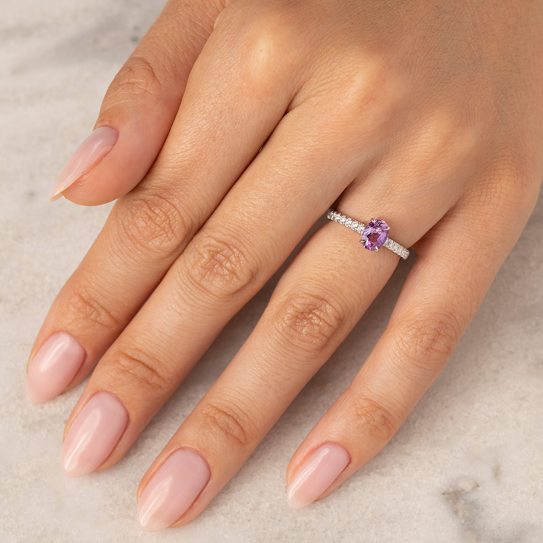 Custom Made Sapphire 1.02 ct Ring