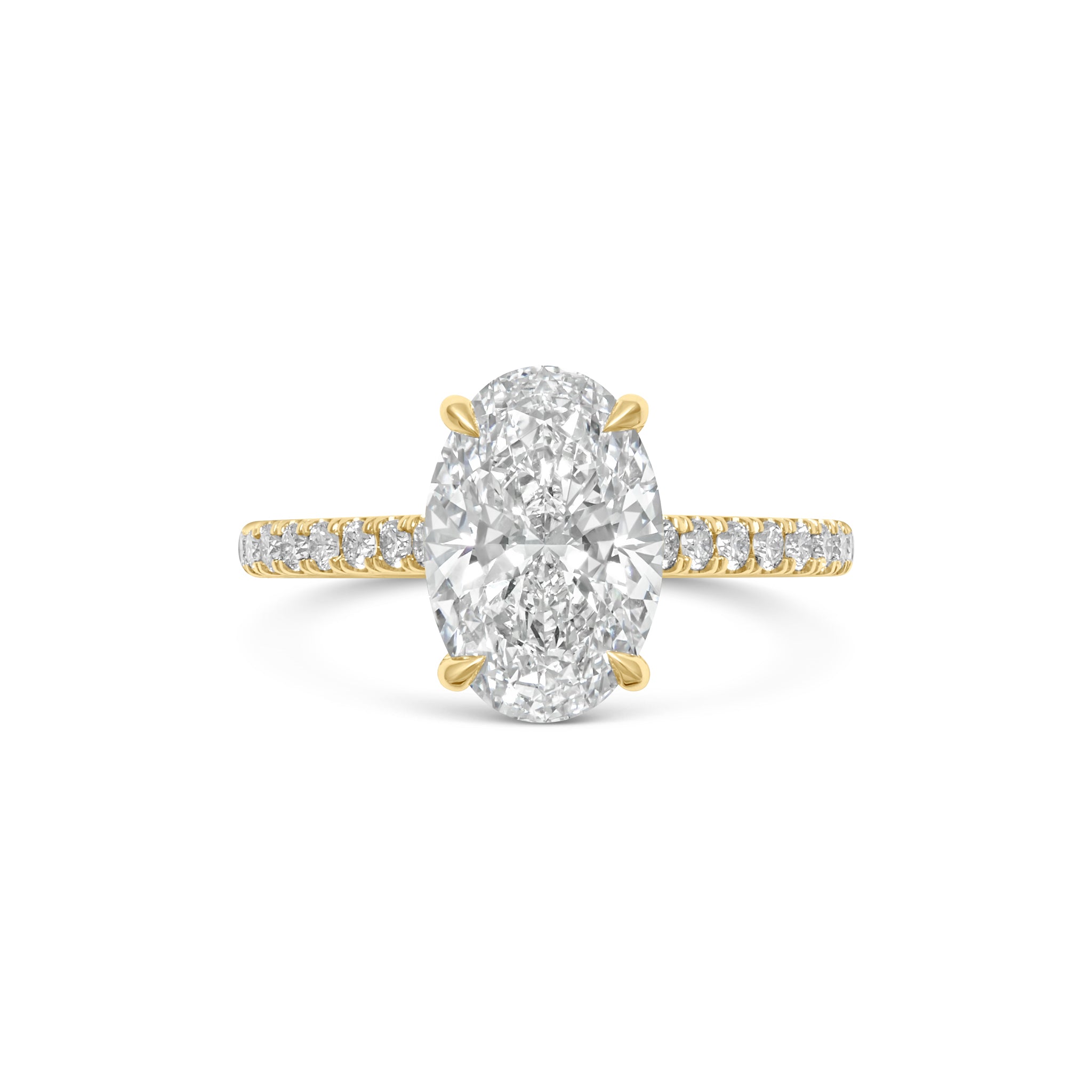 LYSANDER oval cut yellow gold