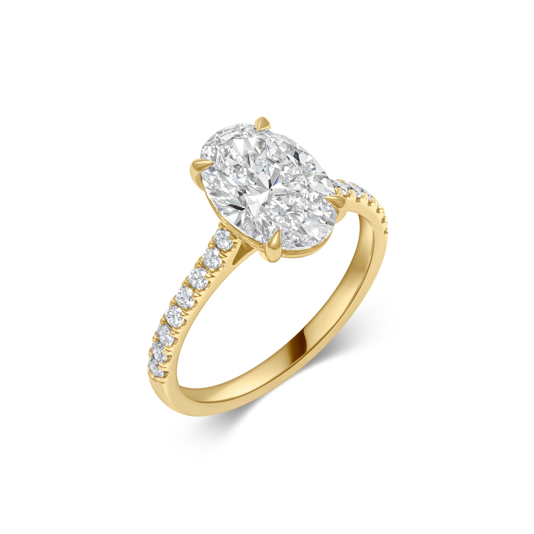 LYSANDER oval cut yellow gold