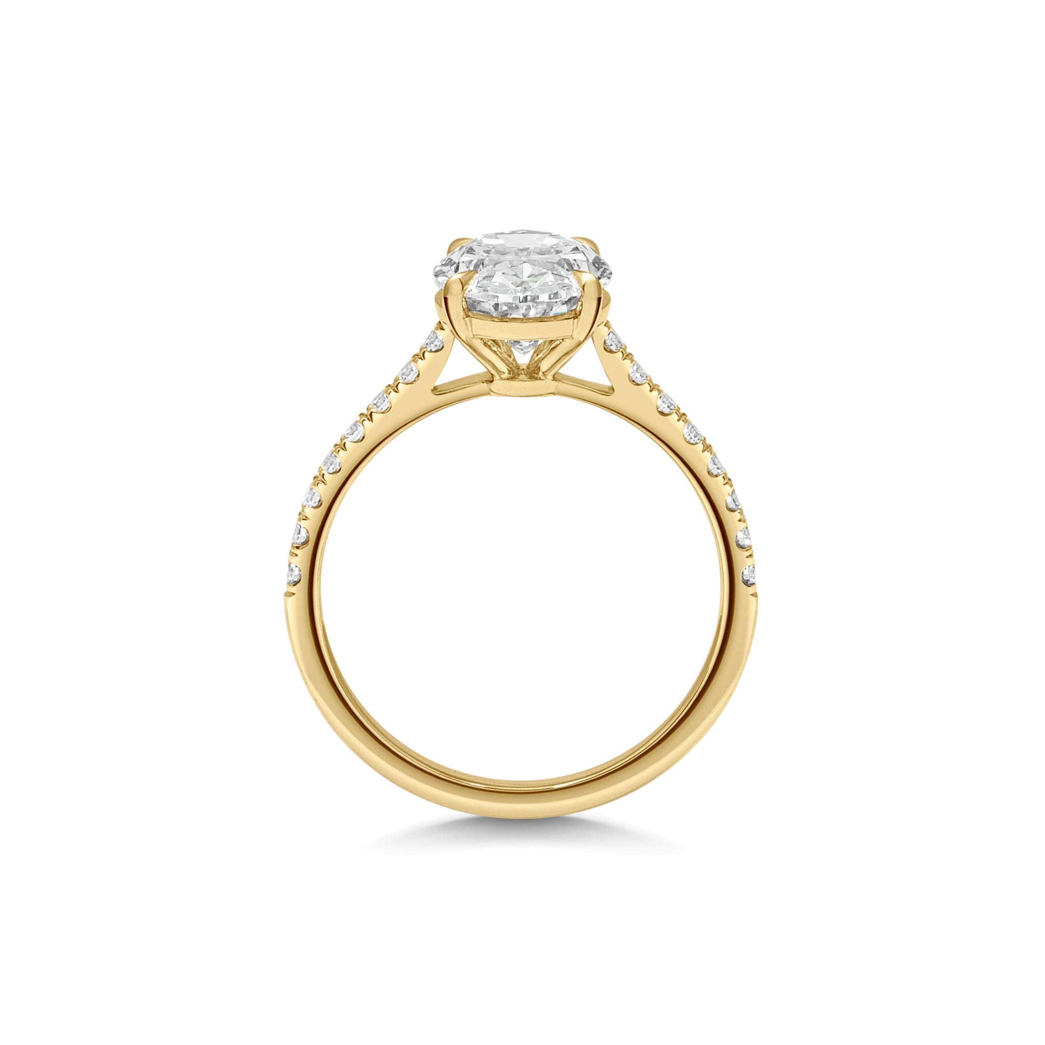 LYSANDER oval cut yellow gold