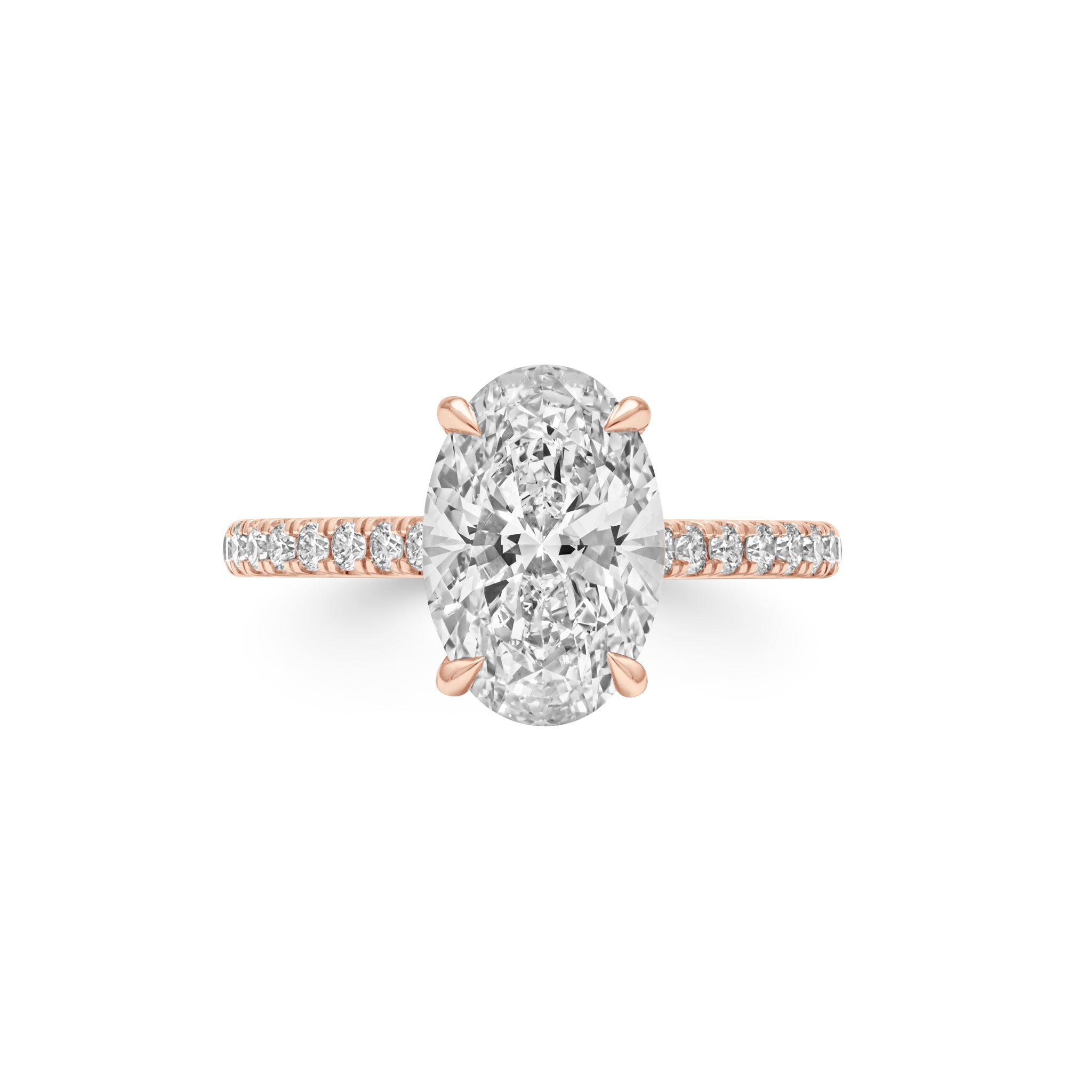 LYSANDER oval cut rose gold