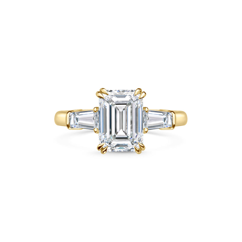 SOFIA emerald cut yellow gold