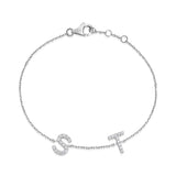BIG DOUBLE INITIAL BRACELET