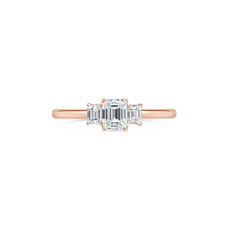 LIZ EMERALD CUT rose gold