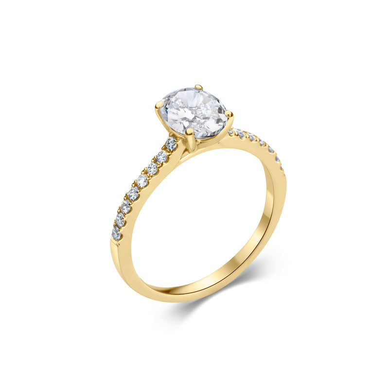 LYSANDER oval cut yellow gold