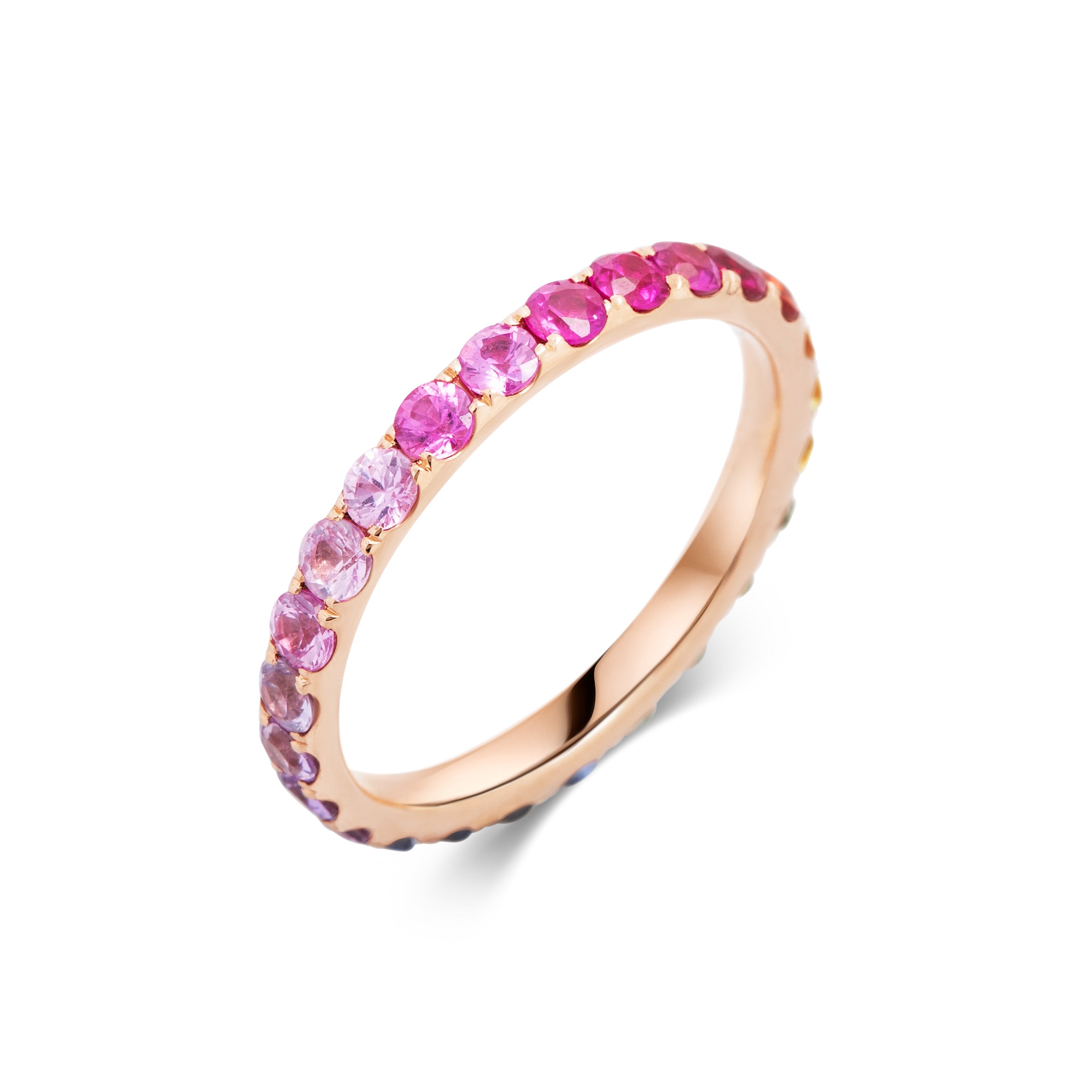 Rose gold deals rainbow ring